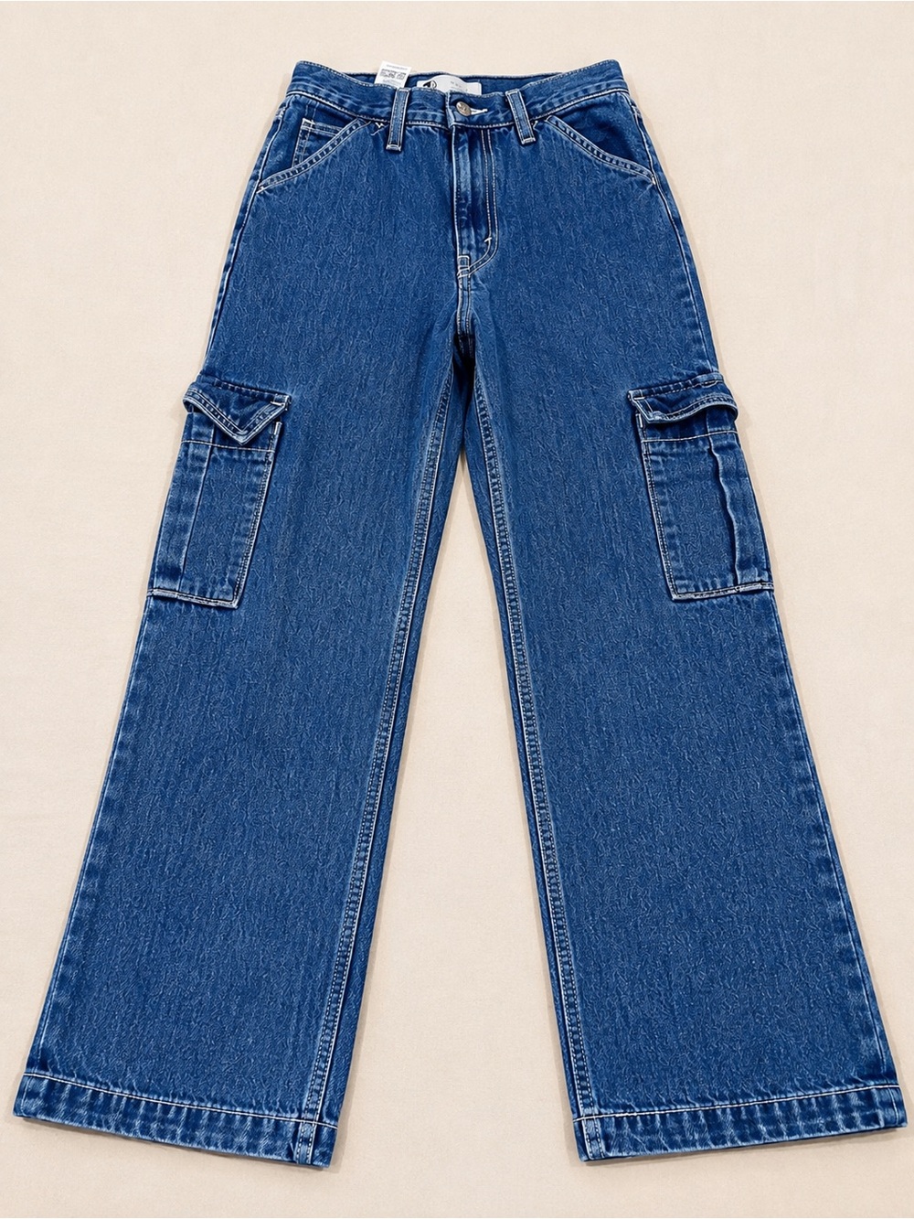 Levi’s SilverTab ’94 Baggy Cargo Jeans W24 L29 Medium Wash Y2K